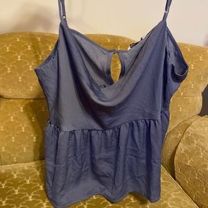 AE blue spaghetti strap top